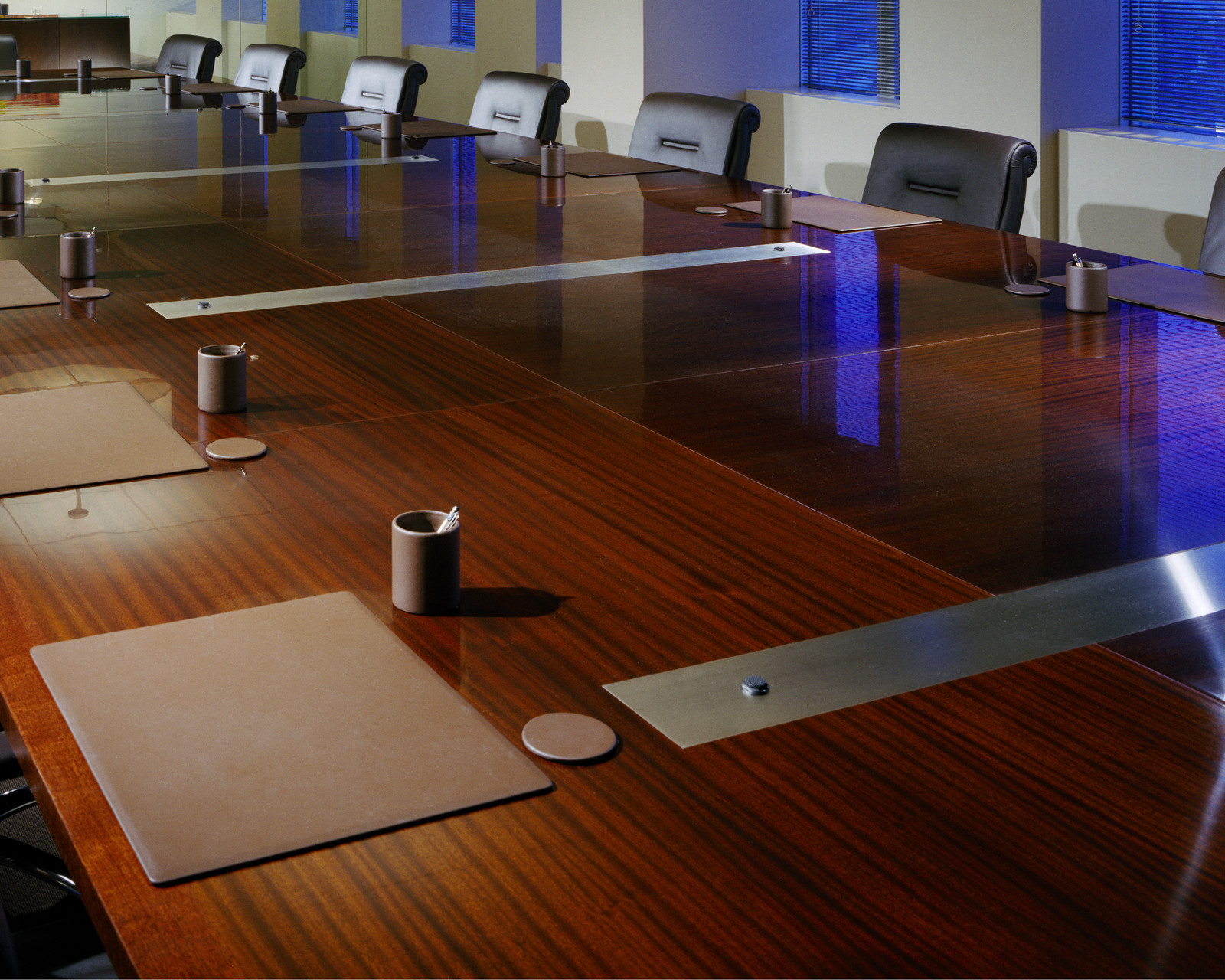 Custom made conference table.