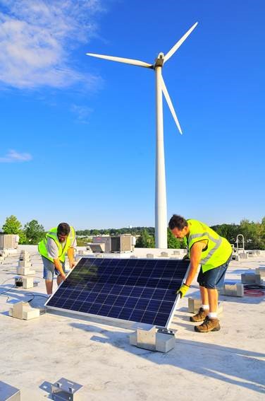 MRW-First solar panel placed