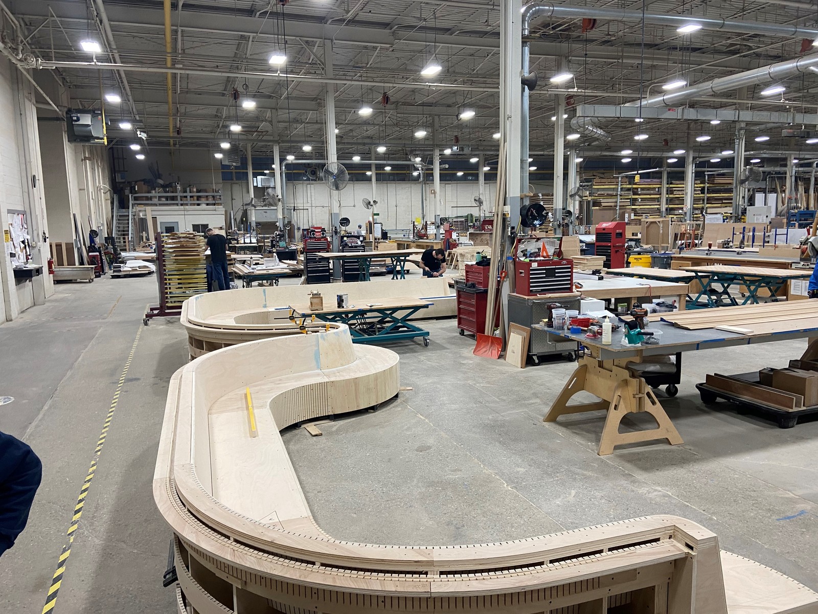 Custom curved banquettes for The Algonquin Club